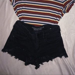 Black American Eagle Shorts